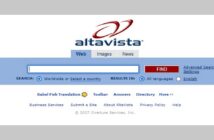 AltaVista-Startseite im Jahr 2007. (Foto: screenshot, Memento vom 13. Juli 2007 von archive.com)